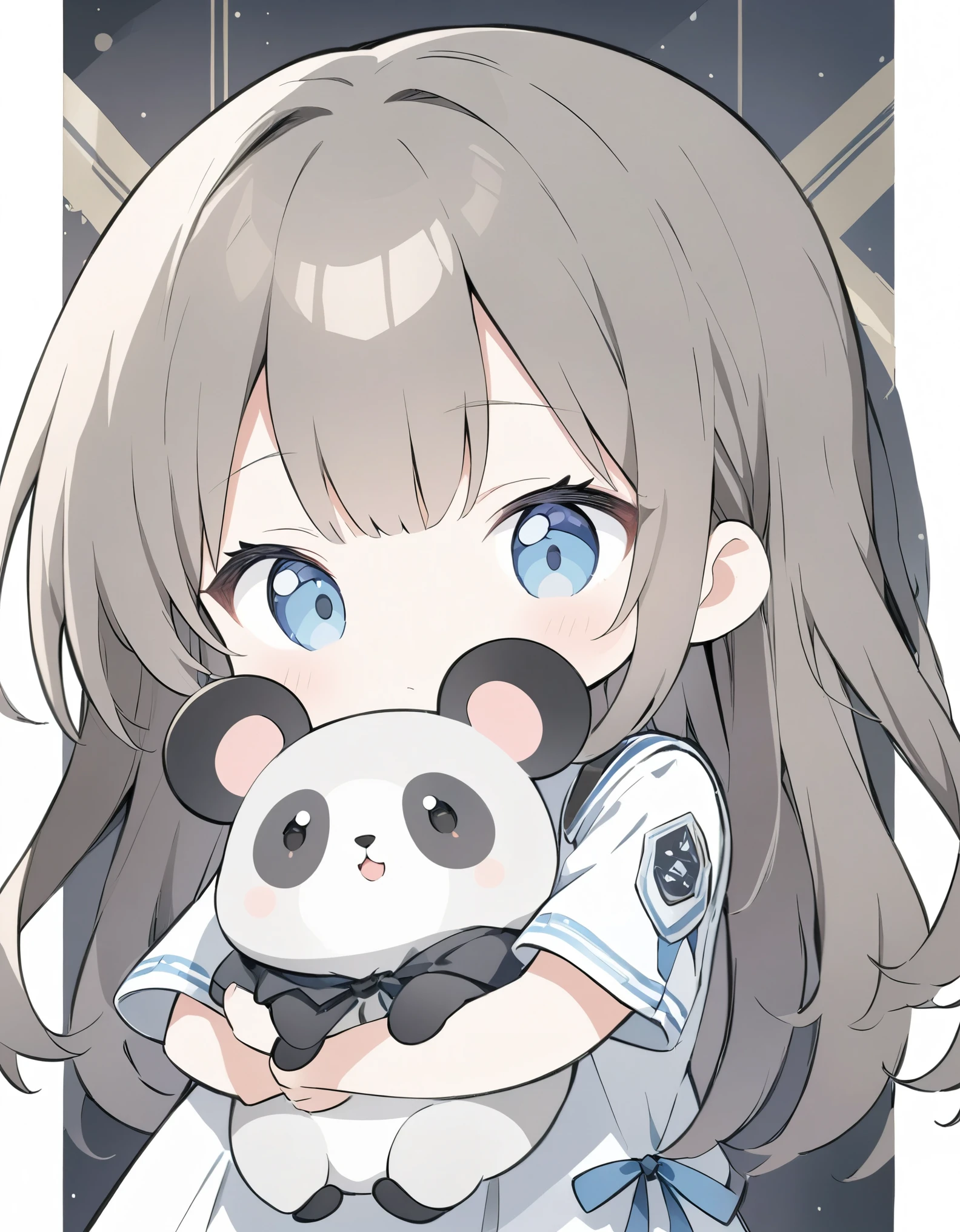 (Anime Style:1.4),(Colored pencil style),A soft touch to painting、超High resolution, Attention to detail, high quality, High resolution, 最high quality, 4K, 8K,Girl hugging a koala、Pop Background、cute,