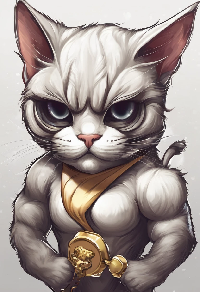 Gato bodybuilder