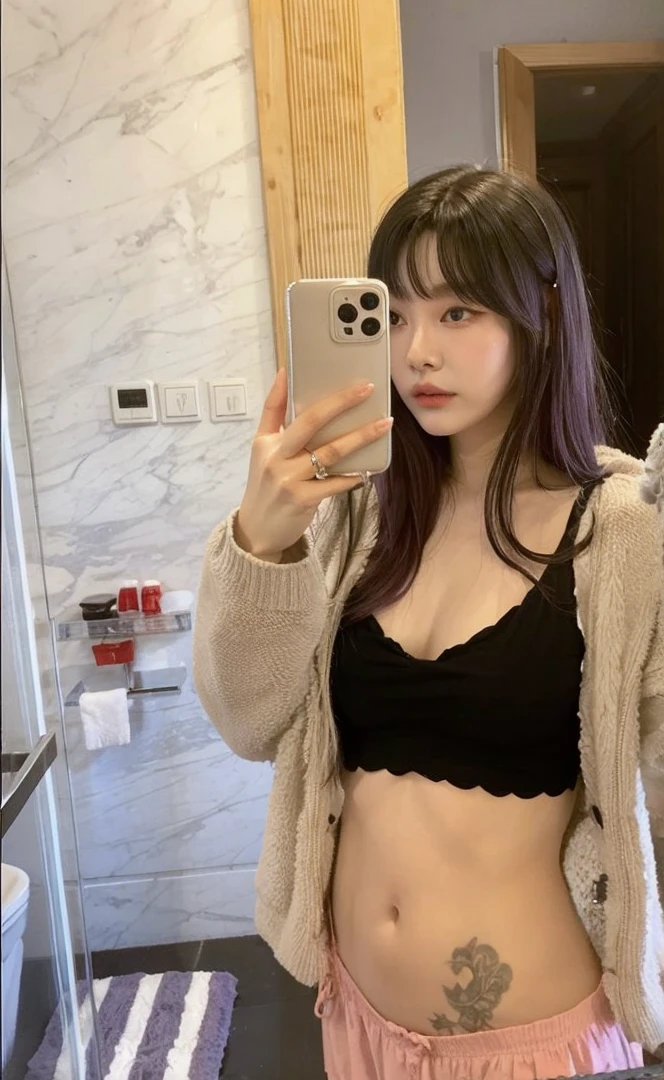 Violet die-hair
