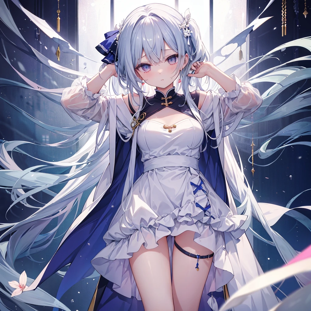 Make the girl place her hands behind her head and stand with her legs apart。
He presses his body against her from behind, gently rubbing her thighs and whispering in her ear.。
「Shall we?、Tell me where you want me to touch you」
Continue stroking the base until you say so.。