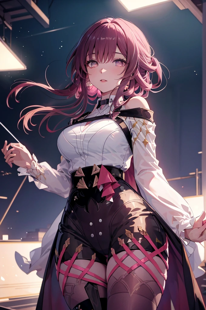 purple eye,seductive smile,blush,detailed face