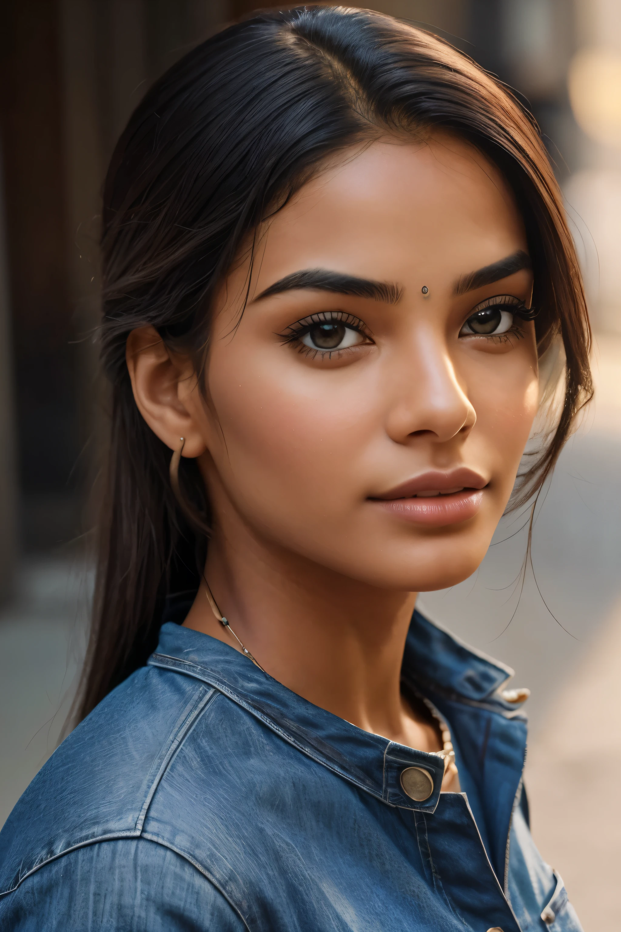 Sure! Here's a detailed prompt for generating a realistic full-body AI model with specific characteristics:

---

**AI Model Design Brief**

**Overview:**
We need to create a realistic full-body AI model of Indian origin. The model should be detailed and lifelike, with specific focus on certain features and attire.

**Requirements:**
1. **Origin and Ethnicity:** The model should represent an Indian origin with typical Indian facial features.
2. **Body and Attire:** The model should be wearing stylish short clothes that reflect contemporary fashion. Ensure the clothing is modern and tasteful.
3. **Eyes:** The eyes should look real, with detailed iris patterns and reflections that make them appear lifelike. They should be expressive and convey a sense of depth and realism.
4. **Hair:** The model should have stylish hair that suits Indian origin, reflecting modern trends. The hair should have a natural texture and movement.
5. **Realism:** The overall appearance should be highly realistic, with attention to skin texture, shadows, and proportions.

**Additional Details:**
- **Pose:** The model should be in a natural, relaxed pose that shows off the attire and overall design.
- **Lighting:** Use natural or studio lighting to enhance the realism of the model.
- **Background:** A simple background that doesn’t distract from the model but complements the overall look.

**Deliverables:**
- High-resolution images of the full-body model from multiple angles.
- Close-up shots focusing on the eyes and hair to showcase the detailing.
- Editable files (if applicable) for further modifications.