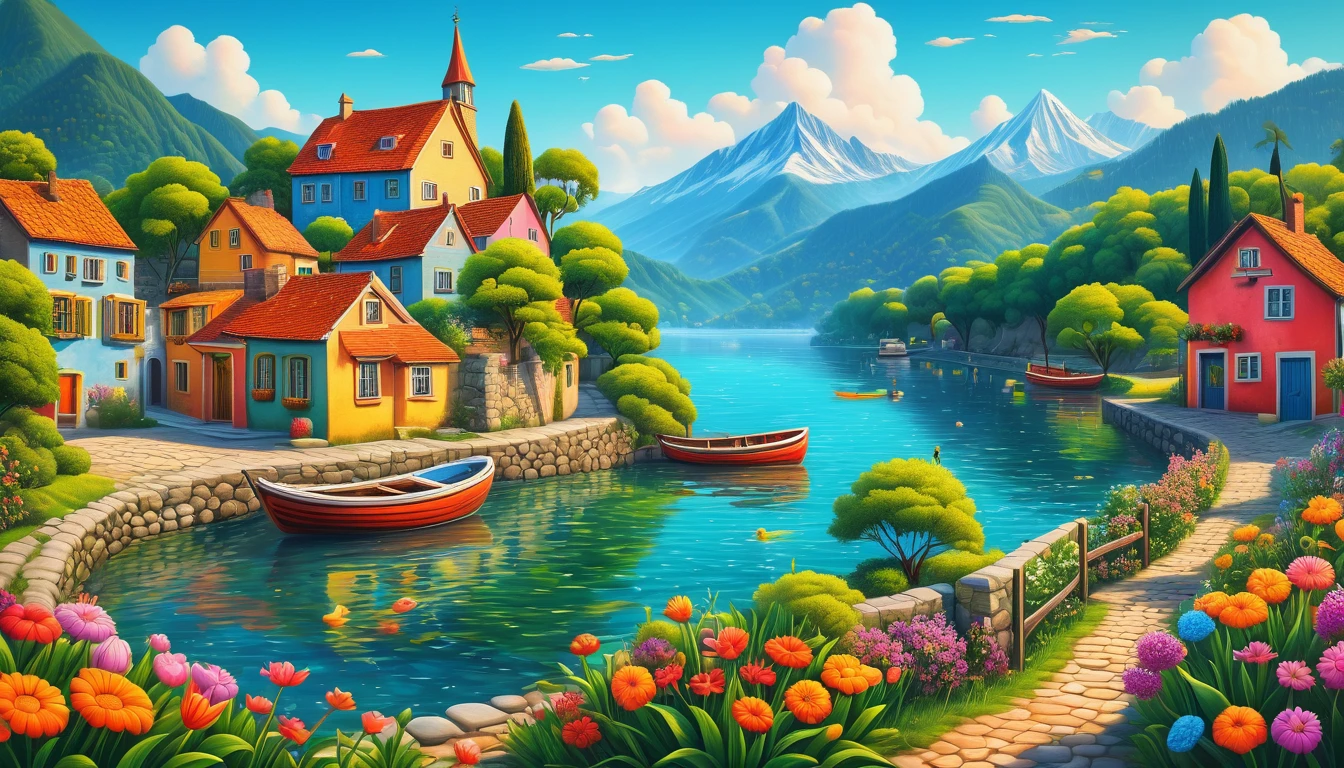Create imaginative and amazing images demonstrating the style of ((Naive Art)), hyper realistic, 8k, vibrant colors, sharp crisp image