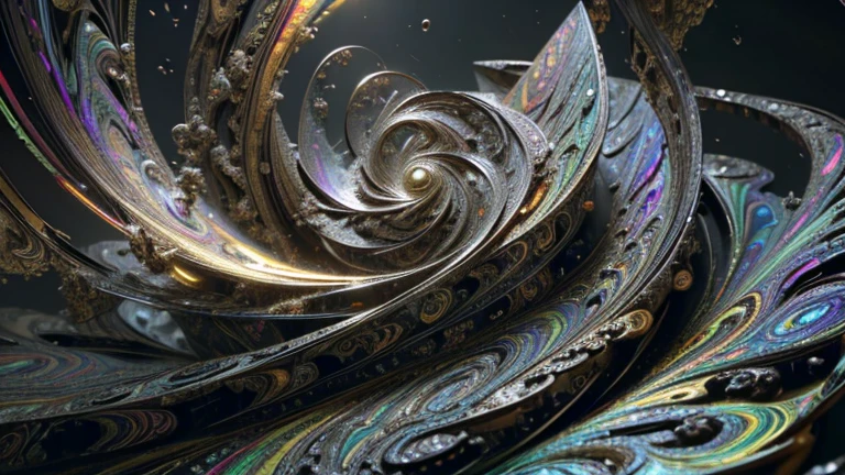 multicolored dynamic abstract liquid flow particles turbulence swirling, ((mandelbrot fractals)), ((psychedelic patterns)), Cinema 4D, fully dynamic motion design, X-Particles, Dynamics FX, bend and shatter reality for amazing visual effects production, cinematic, realistic, uhd, hdr, 8k,