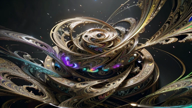 multicolored dynamic abstract liquid flow particles turbulence swirling, ((mandelbrot fractals)), ((psychedelic patterns)), Cinema 4D, fully dynamic motion design, X-Particles, Dynamics FX, bend and shatter reality for amazing visual effects production, cinematic, realistic, uhd, hdr, 8k, 

