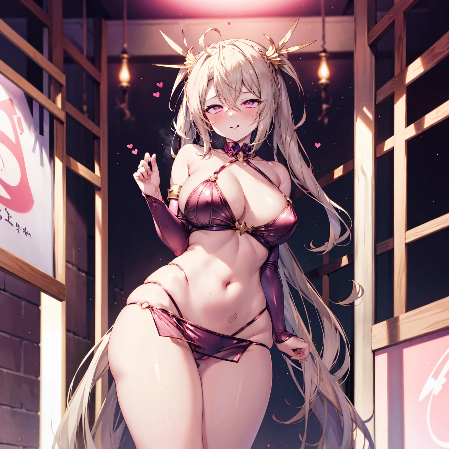 (masterpiece),(Highest quality),(Very detailed),(Best illustrations),(Best Shadow),(Absurd),(Detailed Background),(so beautiful)Bradamante, 16K, 8K, 4K,(Best Shadow), (so beautiful), One person, One personで, , , , (Beautiful eyes in every detail), Big Breasts, blonde, Heart-shaped pupils, Crisis in ophthalmology, Curvy, , Perfect figure, , , arched back, , , orgasm, Afterglow, Sexy smile, , , With your mouth wide open, , Sexy posture, , , squint, Roll your eyes, , tears目, tears, , Sticking out tongue, , , , Saliva trace, , Shiny skin, , , , , Torogao, Ahegao, break, , Dramatic lighting, , Psychedelic Background, night, Pink Neon, , Torrent of Light, mysterious, Voice of the Heart,, , ,