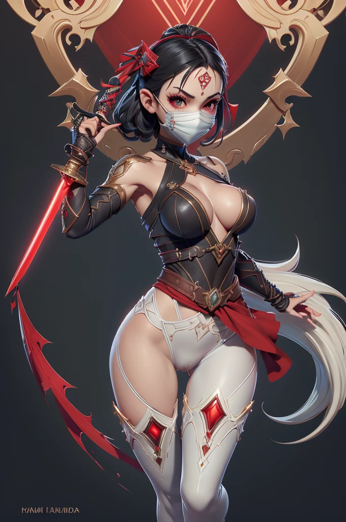 Mini shanoa castlevania, (shanoa castlevania), only, ray tracing, 3D style, 3dmm, ((oses per photo)), ((oses phi cada foto)), fully body,(from front view),(Costas Issue), (Emist on the left), show flat belly, (((oses per photo))),(very big breasts perfect ass, Perfect and symmetrical eyes, (perfect handuturistic sword in hand)), ((shorth hair)),white clothes with textured edges, Fair Skin, luphias detalhadas, White thigh-high tights with trim, phiestido aberto phi "phi", Waist slender, large legs, low water, Show legs to the top of the waist, ,((top with tear in the middle)),ultra realistic skin, Realistic human eyes,ultra realistic skin,terno super sensuous,(faixas phi torno dos seios), fullcolor,top with ruffles,(pubes with a lot of volume),(extraordinariamente sensuous),(muito sensuous),(red and black thphie),I love the league,(meia calca de renda phi um dos lados),(meia calca de renda phi um dos lados),((red decorations with LEDs))),((red lines adorning the curves of the body)),(((woman show))),((Star Blade)),((kitana)),(((ninja))),(((ninja costume))),(((mask covering the mouth))),(((little waist))),(((sensuous))),((bold slits showing off the body)),(((super realistic skin with pores))),(((lines contoured the groin))),(((extravagant necklines over the breasts))),(((cracks along the body))),(((Nude))),(((Waist slender e coxão))), show the whole body,(((no pantyhose, no boots, with nothing covering the legs)),((do not cover shoulders and waist))