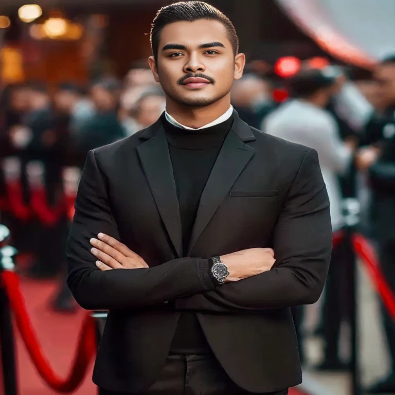 Araffe man in bright dark jeans, Southeast Asians with round faces, Warm light, morning sun, black eyes,abdominal muscles, The body is beautiful and strong., (digital painting, HDR, high contrast), 3-D, 8K, 45,000,000 pixcls,