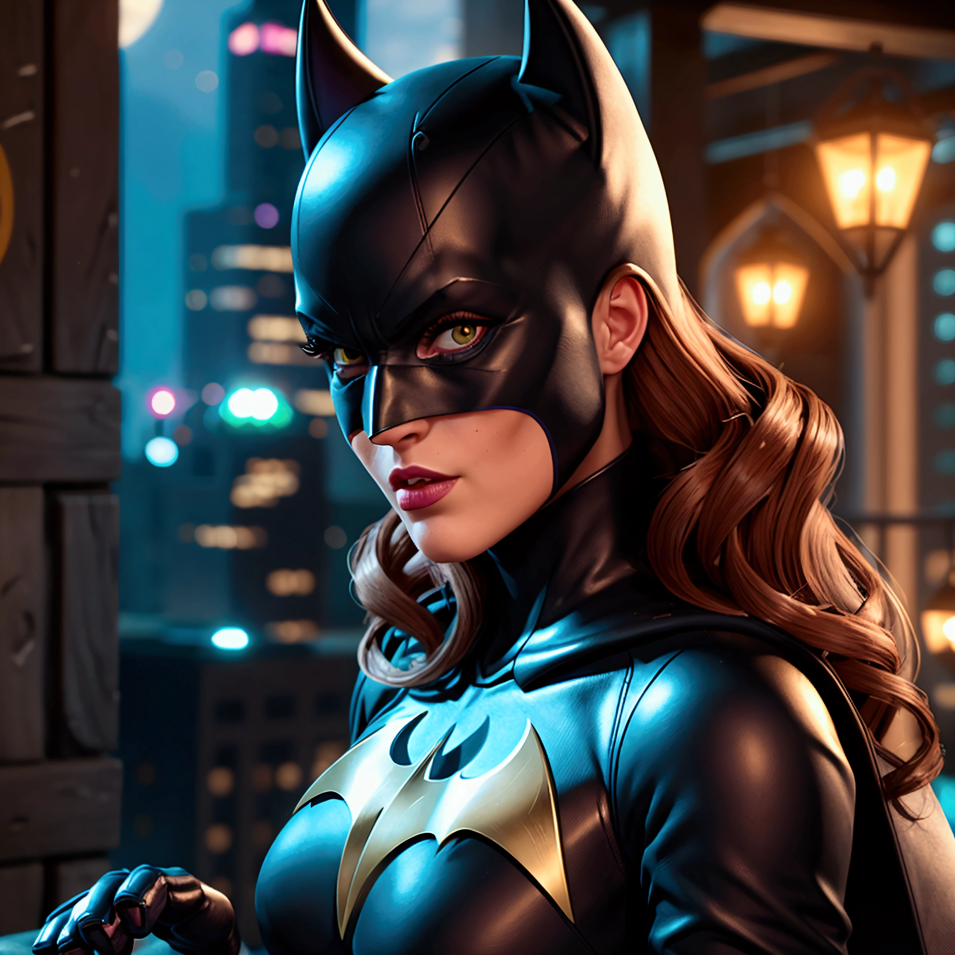 Batgirl clipping toenails