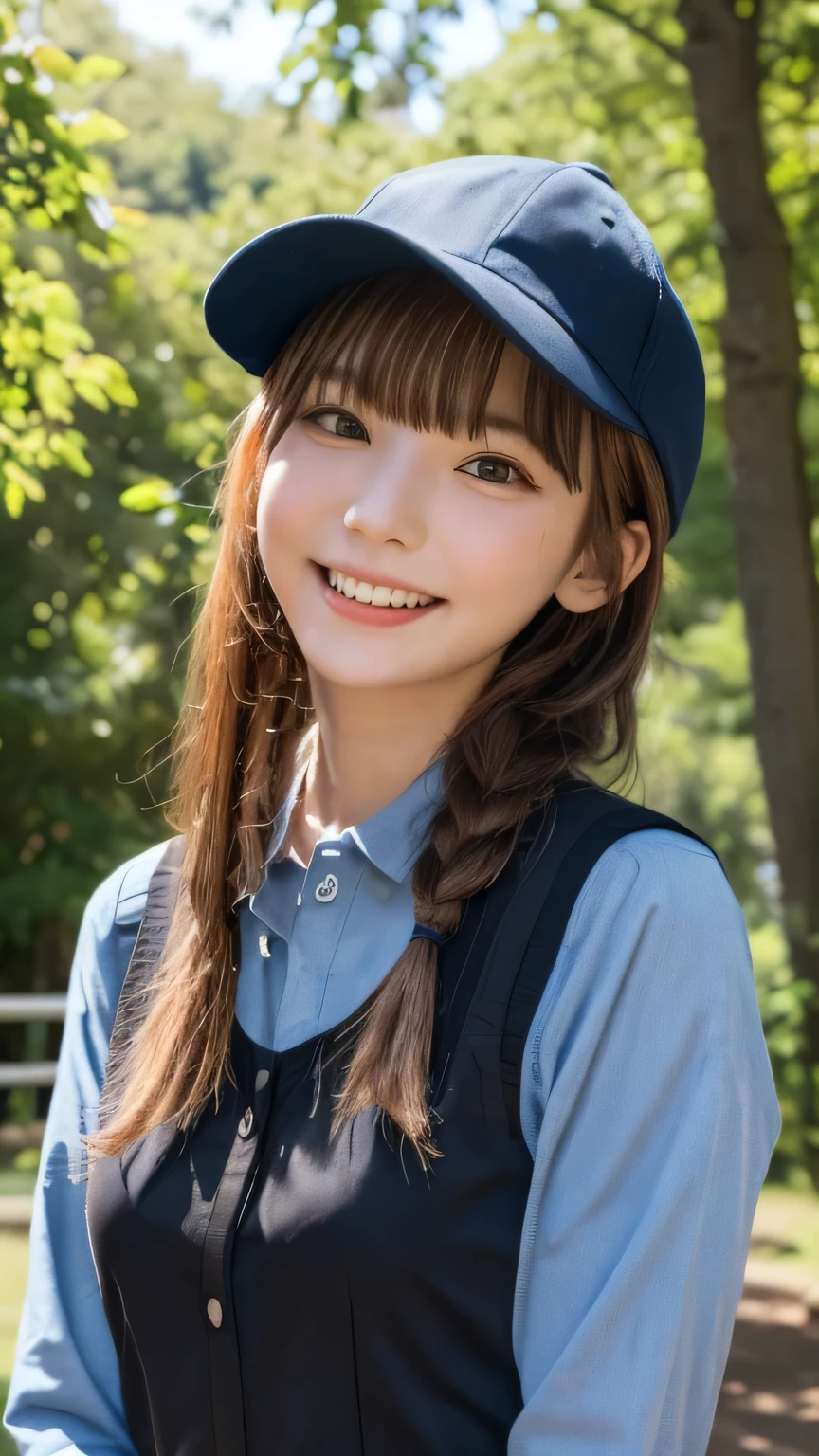 Best picture quality (8K, high resolution, Masterpiece: 1.2), super detailed, 215 Short Hair,Three braids long hair, 16-year-old woman,
situation: A 16-year-old girl is taking a horse riding training stroll in nature.。
detailed:
angle: Green natural scenery and blue sky in the background、A shot of a girl riding a horse。
clothing: Light riding clothing、Wearing a cap。
atmosphere: The silence and beauty of vast nature、A path stretching through the greenery。Wind is wood々Rock。
action: The girl slowly rides her horse、Enjoy the surrounding scenery。sometimes、Gently pat the horse's neck to show affection。
Active Pause ,
Beside her、The thunder danced。
Close up shot of face
, random cute pose ,big eyes ,Puffy eyes , Heart Pupil, blush , huge shy smile , salute