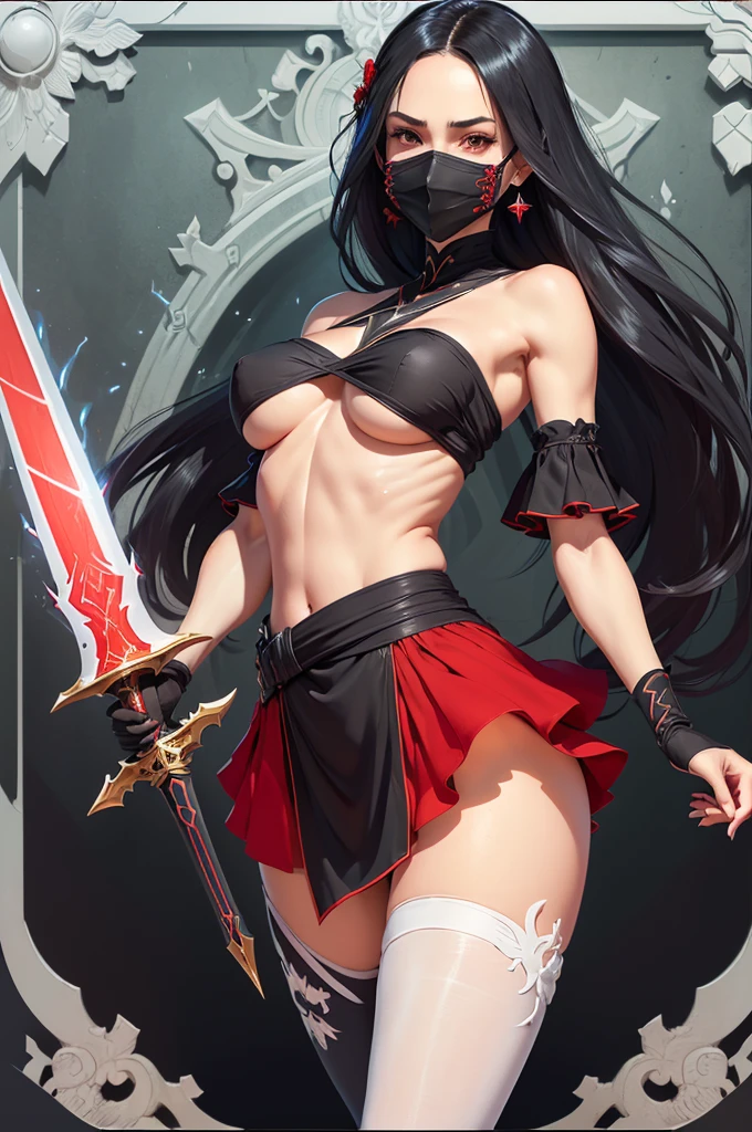 Mini shanoa castlevania, (shanoa castlevania), only, ray tracing, 3D style, 3dmm, ((oses per photo)), ((oses phi cada foto)), fully body,(from front view),(Costas Issue), (Emist on the left), show flat belly, (((oses per photo))),(very big breasts perfect ass, Perfect and symmetrical eyes, (perfect handuturistic sword in hand)), ((shorth hair)),white clothes with textured edges, Fair Skin, luphias detalhadas, White thigh-high tights with trim, phiestido aberto phi "phi", Waist slender, large legs, low water, Show legs to the top of the waist, ,((top with tear in the middle)),ultra realistic skin, Realistic human eyes,ultra realistic skin,terno super sensuous,(faixas phi torno dos seios), fullcolor,top with ruffles,(pubes with a lot of volume),(extraordinariamente sensuous),(muito sensuous),(red and black thphie),I love the league,(meia calca de renda phi um dos lados),(meia calca de renda phi um dos lados),((red decorations with LEDs))),((red lines adorning the curves of the body)),(((woman show))),((Star Blade)),((kitana)),(((ninja))),(((ninja costume))),(((mask covering the mouth))),(((little waist))),(((sensuous))),((bold slits showing off the body)),(((super realistic skin with pores))),(((lines contoured the groin))),(((extravagant necklines over the breasts))),(((cracks along the body))),(((Nude))),(((Waist slender e coxão))), show the whole body,(((no pantyhose, no boots, with nothing covering the legs)),((do not cover shoulders and waist)),((hair grey)),(((extremely sexy)))
