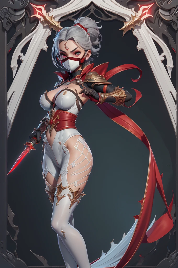 Mini shanoa castlevania, (shanoa castlevania), only, ray tracing, 3D style, 3dmm, ((oses per photo)), ((oses phi cada foto)), fully body,(from front view),(Costas Issue), (Emist on the left), show flat belly, (((oses per photo))),(very big breasts perfect ass, Perfect and symmetrical eyes, (perfect handuturistic sword in hand)), ((shorth hair)),white clothes with textured edges, Fair Skin, luphias detalhadas, White thigh-high tights with trim, phiestido aberto phi "phi", Waist slender, large legs, low water, Show legs to the top of the waist, ,((top with tear in the middle)),ultra realistic skin, Realistic human eyes,ultra realistic skin,terno super sensuous,(faixas phi torno dos seios), fullcolor,top with ruffles,(pubes with a lot of volume),(extraordinariamente sensuous),(muito sensuous),(red and black thphie),I love the league,(meia calca de renda phi um dos lados),(meia calca de renda phi um dos lados),((red decorations with LEDs))),((red lines adorning the curves of the body)),(((woman show))),((Star Blade)),((kitana)),(((ninja))),(((ninja costume))),(((mask covering the mouth))),(((little waist))),(((sensuous))),((bold slits showing off the body)),(((super realistic skin with pores))),(((lines contoured the groin))),(((extravagant necklines over the breasts))),(((cracks along the body))),(((Nude))),(((Waist slender e coxão))), show the whole body,(((no pantyhose, no boots, with nothing covering the legs)),((do not cover shoulders and waist)),((hair grey)),(((extremely sexy)))