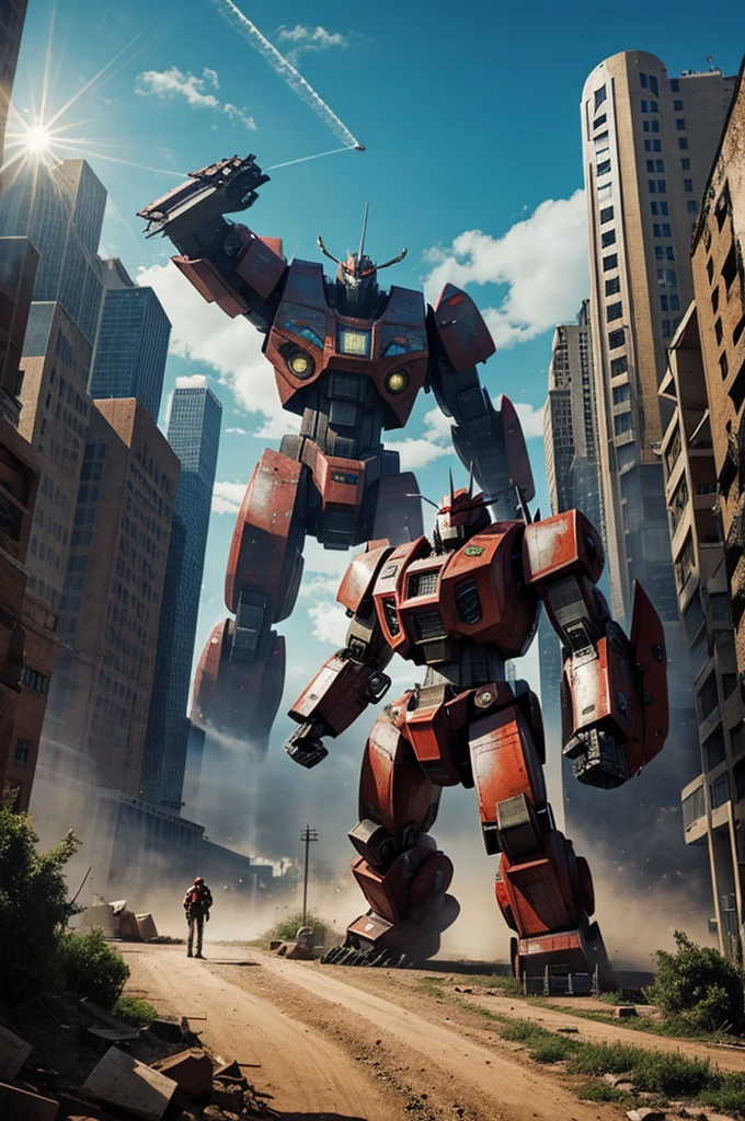 A giant monster robot