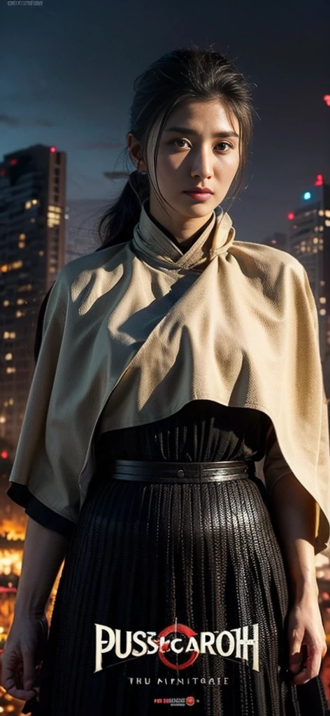 (In the Dark: 1), (Highest quality), (reality: 1), Movie Posters, Realistic skin texture, Very detailed, 8k wallpaper, Volumetric lighting, Dynamic Lighting, With a girl, Long black ponytail hair, Black Robe　Small breasts, Red Belt, small amount of armor, Scapula, Waist Guard, Handguard, Veil, holding a long sword in front of you,grab a trench knife, (((She flipped up her skirt、Revealing a beautiful pussy))), ancient Chinese style, short sword at waist, attack posture, Bloodstain, Torn clothes, Battlefields of Ancient China, A group of ancient soldiers chasing and killing, Arrows fly, war is flying, night, Dramatic composition, Around the sword, rich background details, war,