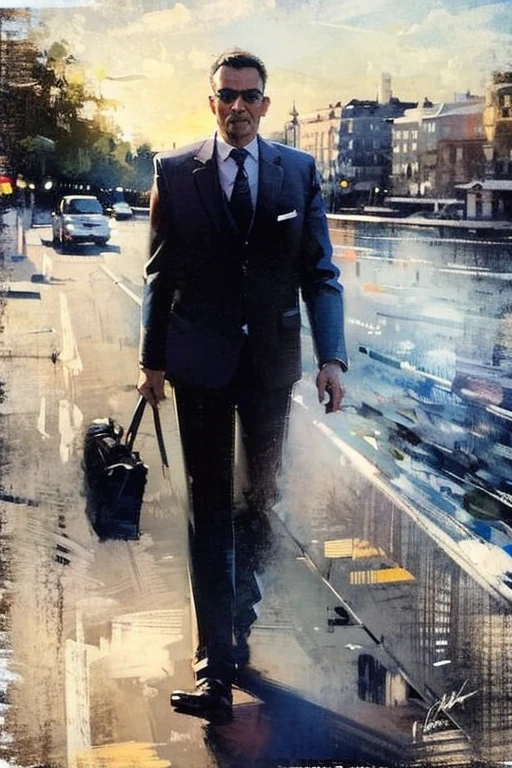 Masterpiece cinematic photo, photograph cinematic photo a Doos dronk, club in trap, homeleesultra detailed, ultra sharp, ((best quality, симметрия)), ((masterpiece)), Stands on the embankment of Moscow. cityscape background, photograph, film, bokeh, professional, 16k , oil painting,