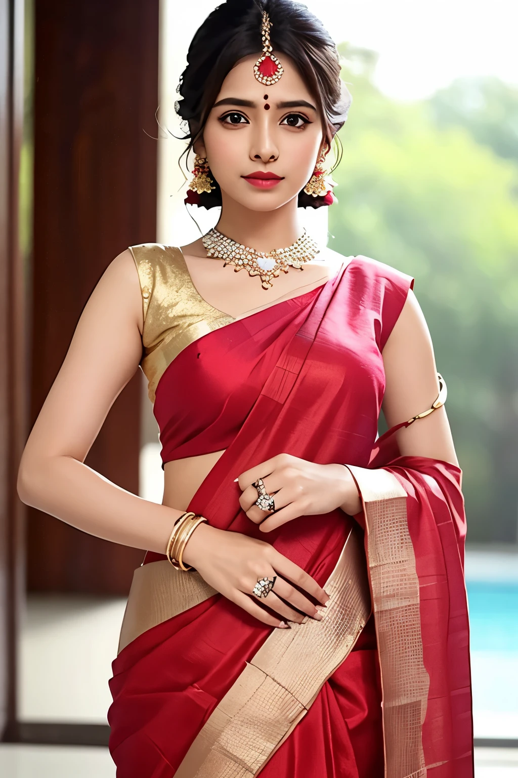 Solo, Samantha, saree, jewellery