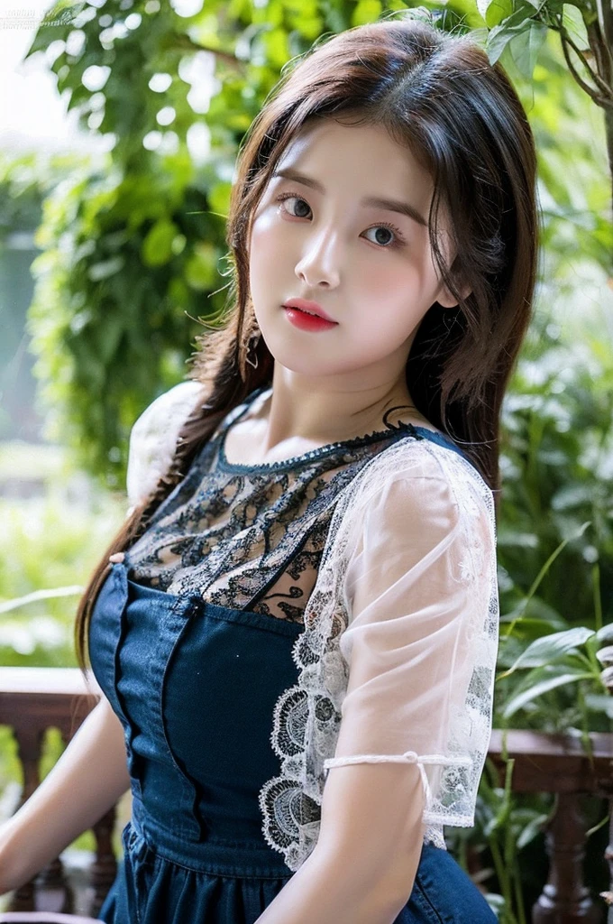 23 years old busty woman, wearing black lace baby doll, looks like nancy (momoland:0.2),  (european:0.4)