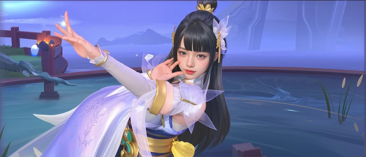 best quality, tmasterpiece,Ultra-high resolution,Clear face,(Reality:1.4),ferpect lighting,(upper body shot), (photorealistic:1.50), anime wallpaper, Guviz style artwork, cover-up fantasy up to magic , by Yang J, Guviz, beautiful artwork illustration, beautiful digital artwork, beautiful digital illustration, Li Song, beautiful anime portrait, art style in Beauvot, 1girl, solo, green eyes, Detail crystal skin, Glowing skin, cinematic lighting, ferpect lighting,
