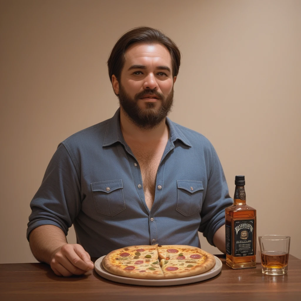 <lora:XL_rekieta_v6:1>, rekieta, rekieta standing in kitchen, facial hair, holding whiskey