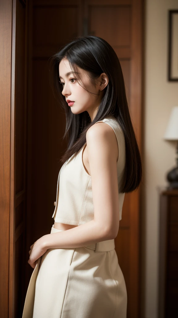 (masterpiece, best quality, beautiful and aesthetic:1.3), 1 Girl, Solitary, waistcoat,
