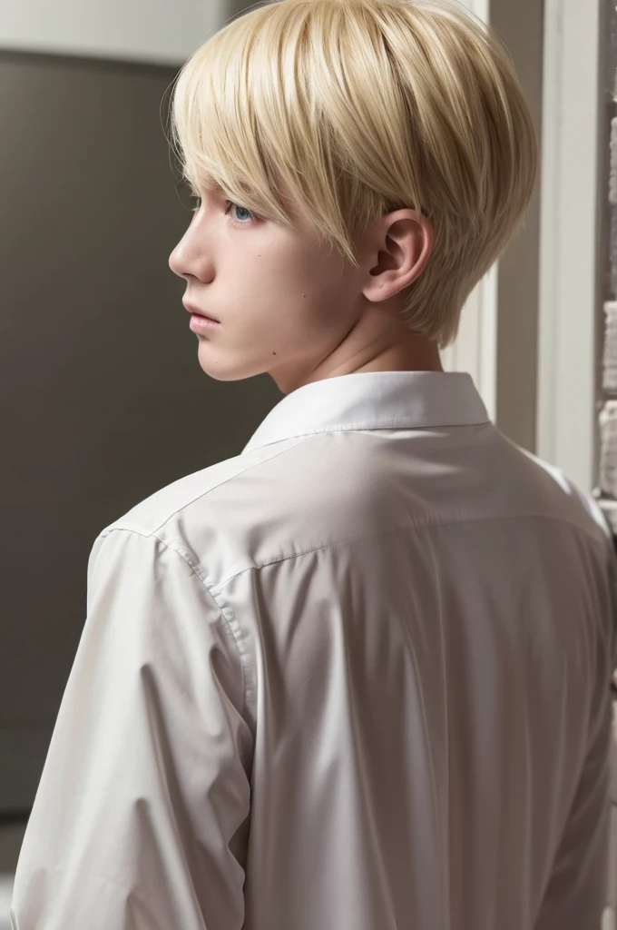 (((masterpiece)))), (((highest quality)))), ((Ultra high definition)), (Highly detailed photorealism), ((Very delicate and beautiful)), 1 boy, alone, denji chainsaw man, short hair, Blonde Hair, Lemonade pink hair, White T-shirt, Men&#39;s Center, View Viewer, Upper Body, sharp, teeth,