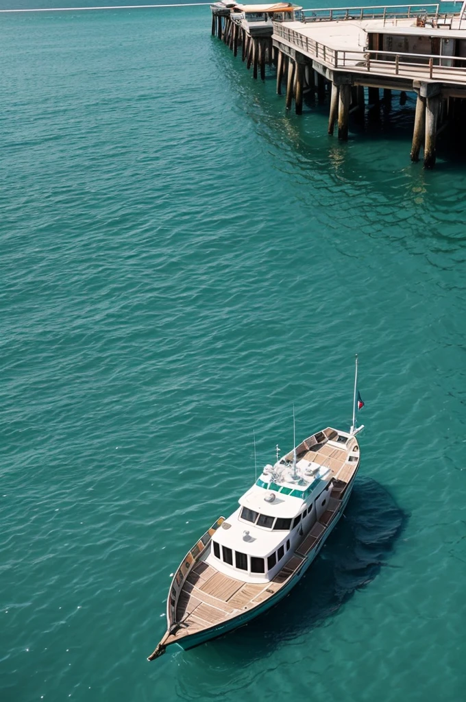 pier sea green pretty girl boat aquatic life