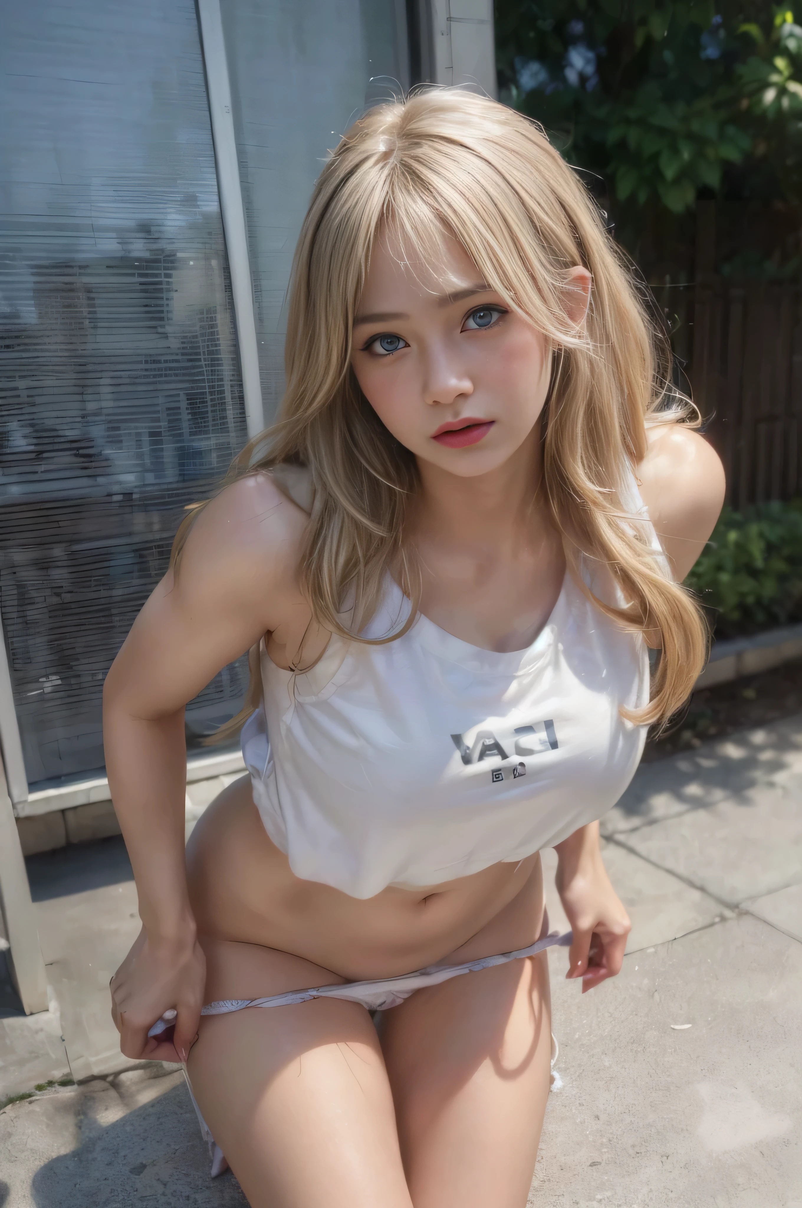 (RAW photo:1.2), ((photorealistic:1.4),(masterpiece:1.3),(best quality:1.4),ultra high res,(detailed facial features),(detailed body features),HDR,8k resolution, 1 girl, blush, blonde hair, 8k, ultra high details, perfect nose, cinematic lighting, perfect body