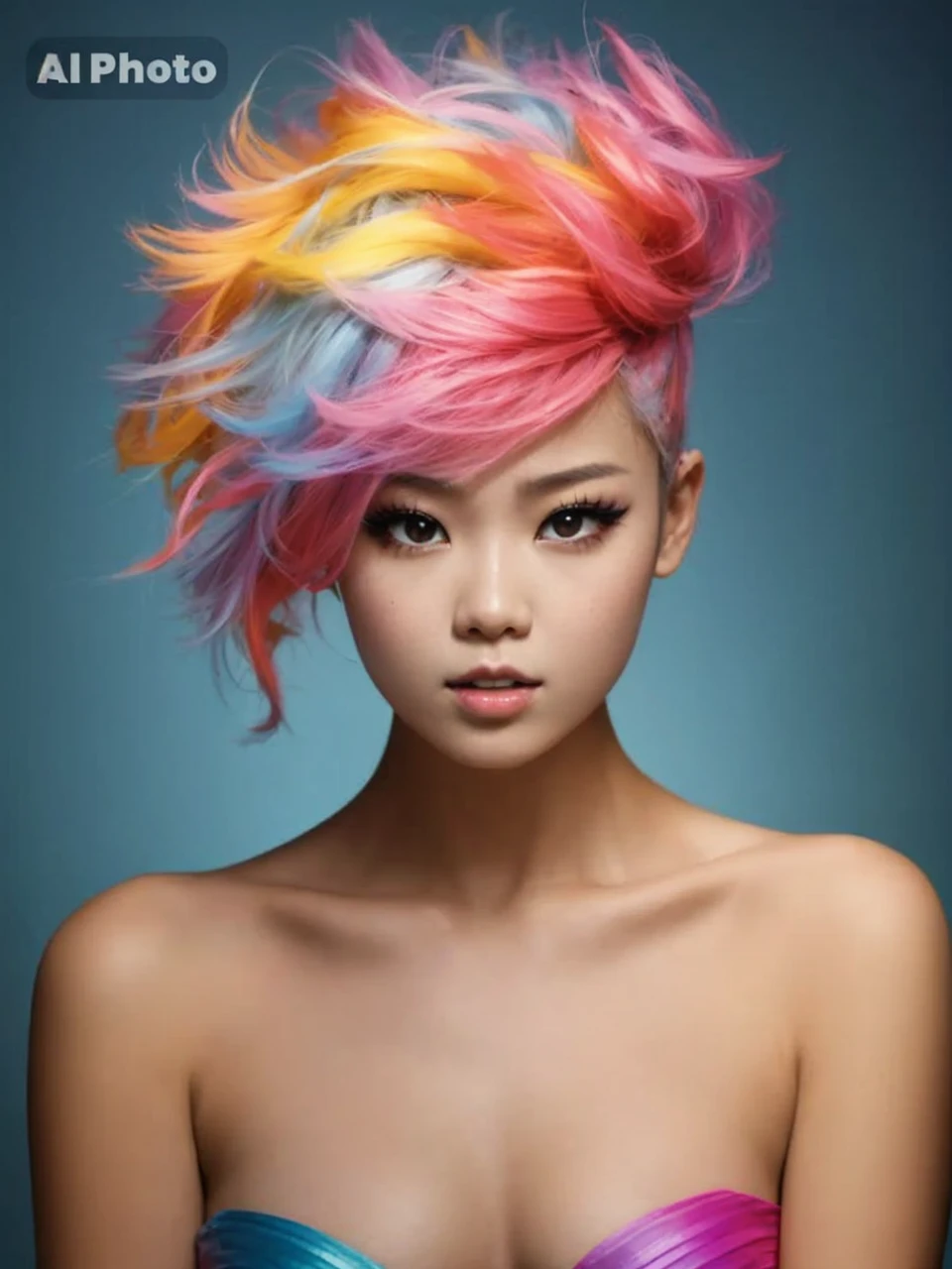 arafed woman standing on top of a building overlooking a city, ulzzang, korean girl, portrait of a japanese teen, dressed with cybernatic clothing, 🤤 girl portrait, Chiho, Yoshitomo Nara, portrait of jossi of blackpink, young asian girl, from 8 k matte, e-girl, e - girl