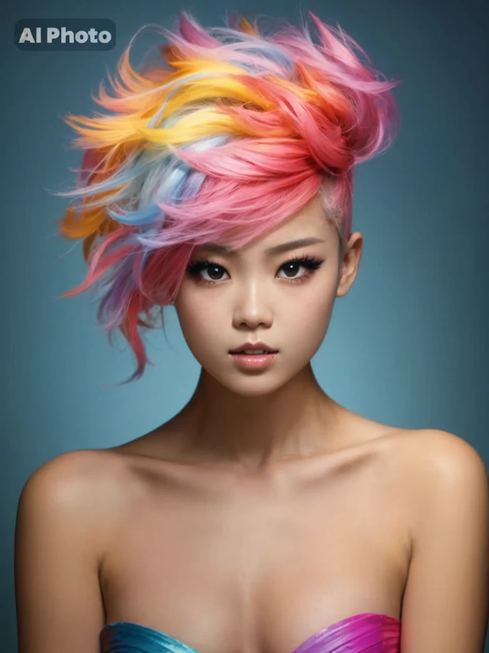 arafed woman standing on top of a building overlooking a city, ulzzang, korean girl, portrait of a japanese teen, dressed with cybernatic clothing, 🤤 girl portrait, Chiho, Yoshitomo Nara, portrait of jossi of blackpink, young asian girl, from 8 k matte, e-girl, e - girl