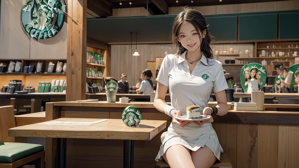 (((((((Panties and bra are visible)))))))
(((((((Emphasize cleavage)))))))
((((((((A female junior high school student in a short-sleeved white tennis polo shirt))))))))
((((((((A junior high school girl in a white tennis miniskirt))))))))

(((((((お洒落でcuteInside the Starbucks store)))))))
8K、RAW Photos、Highest quality、Super detailed、Super Resolution、Ultra HD、8K壁紙、Amazing details
((((((tennis racket))))))


(((((((Inside the Starbucks store)))))))、
((((((Sit down and eat cake、Drink Starbucks coffee、smile))))))、((Heart Necklace))




Modern and sleek design：Interior design using natural materials、Many of the designs are warm and made using wood and metal.。
Large windows：自然光をたっぷり取り入れるためのLarge windowsがあり、Providing a bright and open space。
Green Interior：Potted plants are effectively placed、It creates a relaxing atmosphere。
artwork：Works by local artists、Starbucks-related art on display。
Cozy seating：Cushioned chairs and sofas、Bar sheet etc.、A variety of seating options available。
Open kitchen area：Being able to see how drinks and food are made、We provide peace of mind and transparency。
Unique lighting：Antique lamps and chandeliers、Modern lighting fixtures are used。
Comfortable background music：Relaxing music is playing、A comfortable space is provided。
Wide々Table space：一人でもグループでも使いやすいWide々There is a table with。
Community Table：There is a large table where you can socialize with other customers.。
Seasonal decorations：The decorations are themed according to the season.。
Design with a local feel：The design incorporates the local culture and characteristics.。
Fragrance production：コーヒーの香りが店内にWideがり、A space that satisfies the five senses has been created.。
Conversation with a barista：フレンドリーなConversation with a baristaが楽しめるカウンターエリアがあります。




8K、RAW Photos、Highest quality、masterpiece:1.2、Super detailed、Super Resolution、Ultra HD、8K壁紙、Amazing details、Photorealistic:1.4、Having fun by the water、Full Body Shot、Full body photo、High-resolution RAW color photos、Professional photos、A scene full of emotion、Very detailed and beautiful、Ultra HD、8K壁紙、Amazing details、Huge file sizes、Highly detailed beautiful girls、Highly detailed face Highly detailed eyes、Extremely realistic skin、 Highly detailed fingers, Highly detailed nose, Highly detailed mouth, Perfect Anatomy, Highly detailed background, Highly detailed clothing, , cute女の子, Famous Japanese Idols, cute, Realistic body, Slender, White skin, Glowing Skin, Slim body, Realistic Face, Delicate eyes, double eyelid, 









