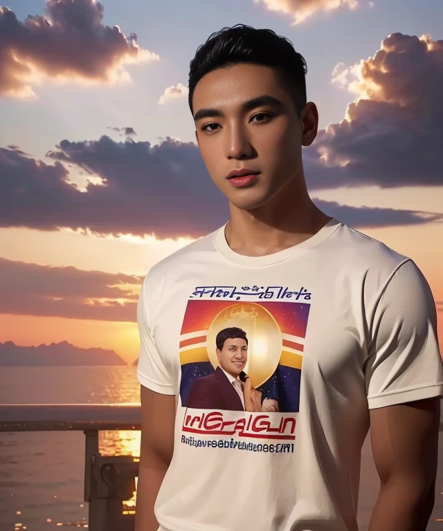 Araaf man wears a Southeast Asian man with a round face.,Posing for pictures, Portrait, male actor, handsome man，short black hair asian man, beautiful haraam man,stereoscopic 8k,45 high quality colored lights,000,000,000 pixels, photo, post-trade photo, animation, Portraitที่สวยงามสมจริง. Posing for pictures,  Headshot profile picture, inspiration inspirationจากนิโคลัส มาร์ซิกาโน, Profile picture, Portrait, Headshot, inspiration, Headshotgraph,