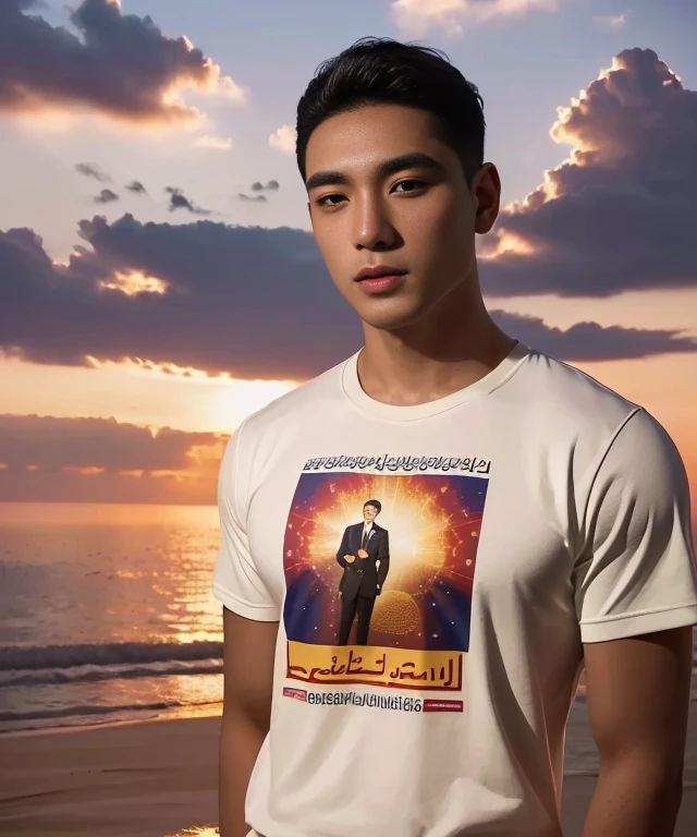 Araaf man wears a Southeast Asian man with a round face.,Posing for pictures, Portrait, male actor, handsome man,short black hair asian man, beautiful haraam man,stereoscopic 8k,45 high quality colored lights,000,000,000 pixels, photo, post-trade photo, animation, Portraitที่สวยงามสมจริง. Posing for pictures, Headshot profile picture, inspiration inspirationจากนิโคลัส มาร์ซิกาโน, Profile picture, Portrait, Headshot, inspiration, Headshotgraph,