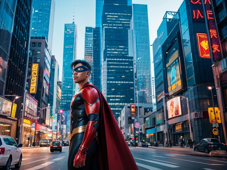 Future city superhero