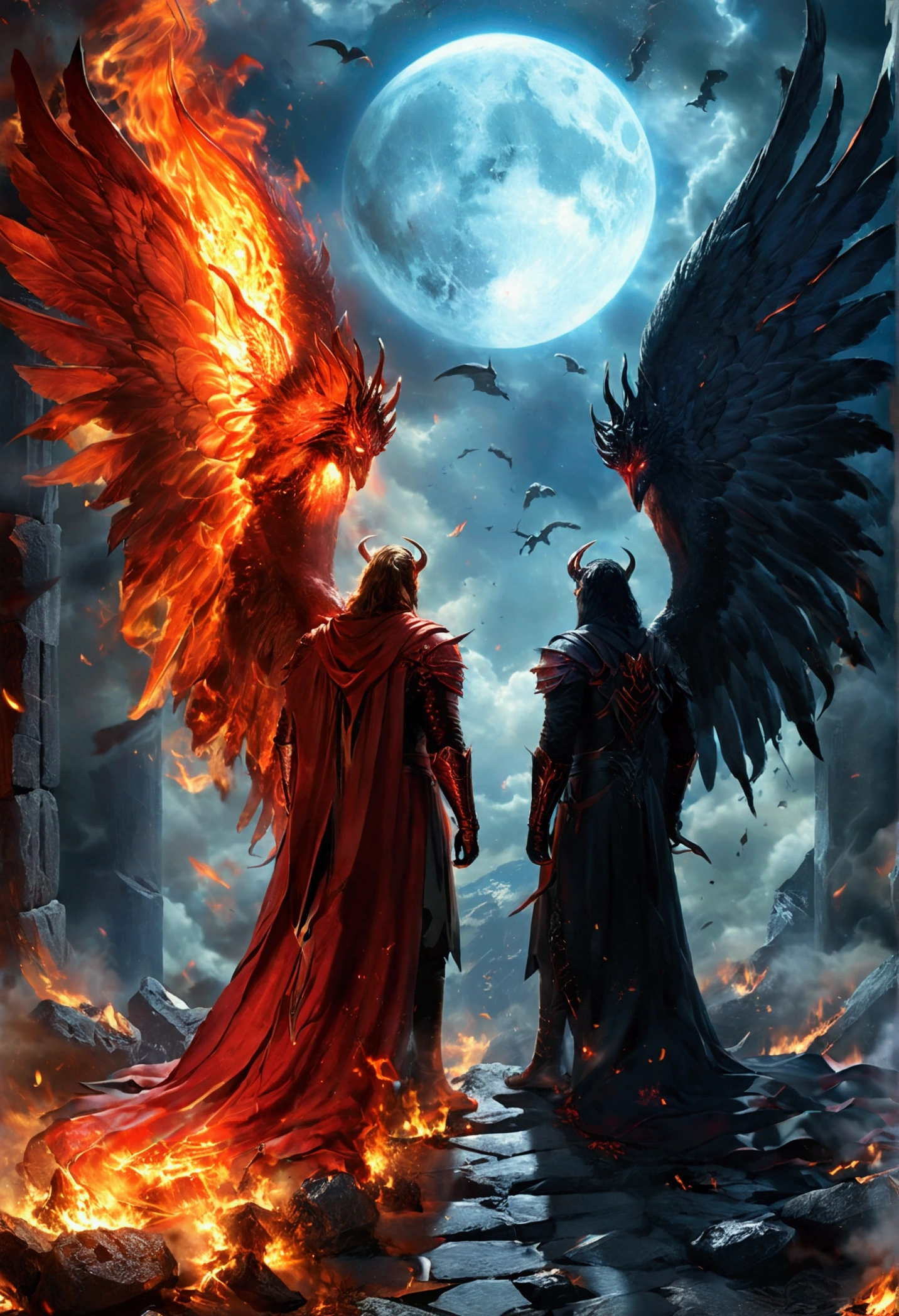 Summoners Gabriel and Michael explain，A dark threat is approaching Heaven. It was revealed，Lucifer, Fallen Angel, Raised an army of demons，Plan to invade and conquer the Celestial Realm.