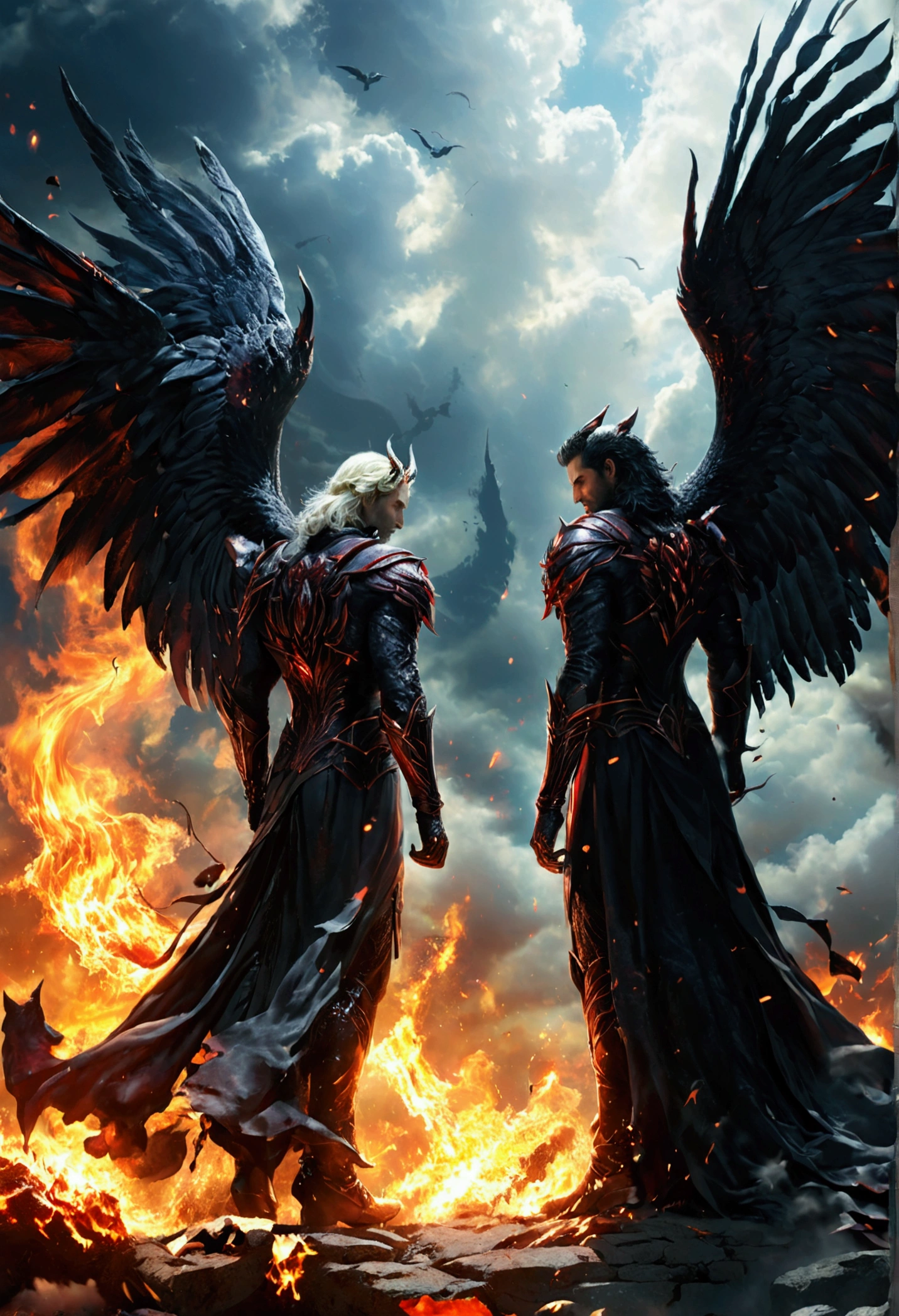 Summoners Gabriel and Michael explain，A dark threat is approaching Heaven. It was revealed，Lucifer, Fallen Angel, Raised an army of demons，Plan to invade and conquer the Celestial Realm.