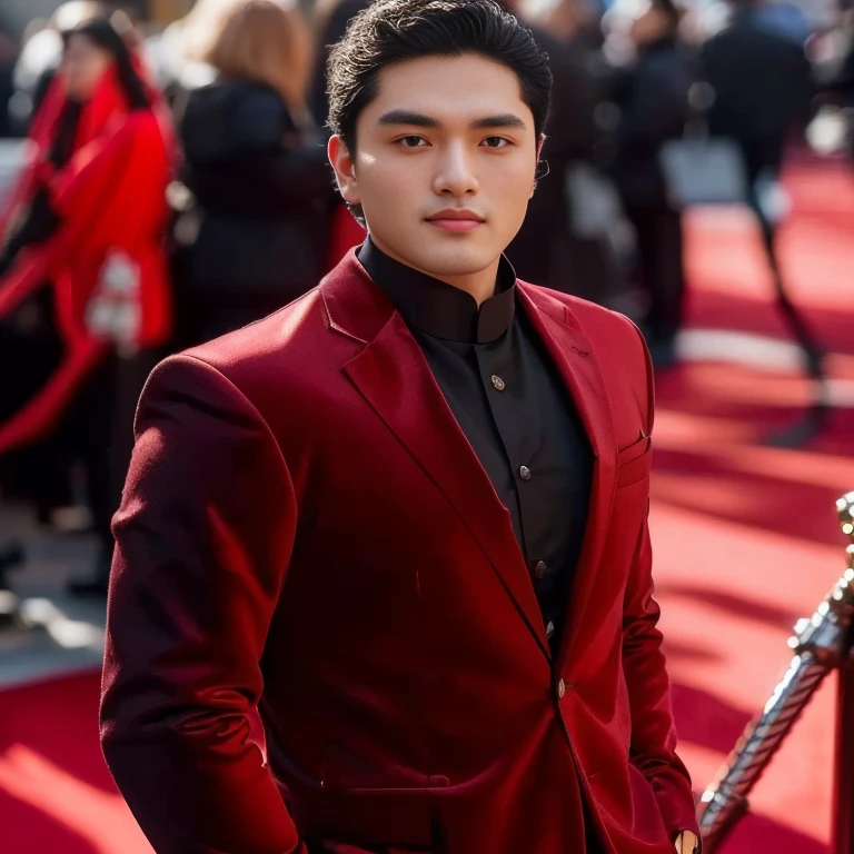 Araaf man wears a Southeast Asian man with a round face.,Posing for pictures, Portrait, male actor, handsome man,short black hair asian man, beautiful haraam man,stereoscopic 8k,45 high quality colored lights,000,000,000 pixels, photo, post-trade photo, animation, Portraitที่สวยงามสมจริง. Posing for pictures, Headshot profile picture, inspiration inspirationจากนิโคลัส มาร์ซิกาโน, Profile picture, Portrait, Headshot, inspiration, Headshotgraph,