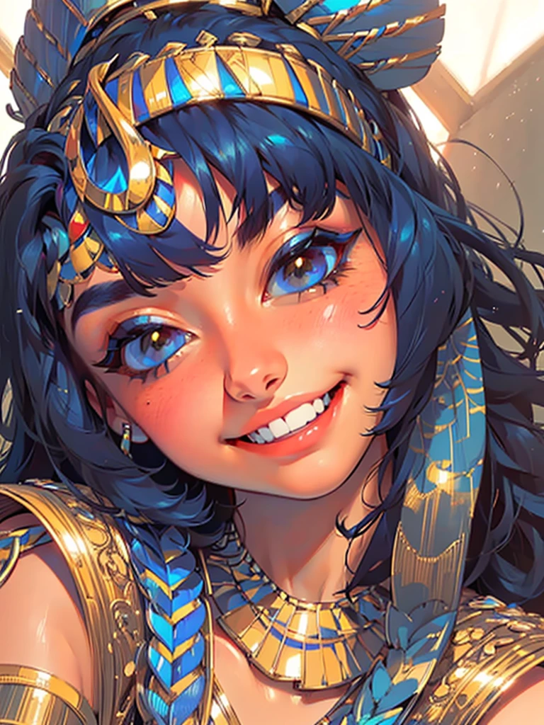 (UHD, retina, masterpiece, ccurate, anatomically correct, textured skin, super detail, high details, high quality, best quality, highres, 1080P, HD, 4K, 8k, 16k), (beautiful detailed eyes, beautiful detailed lips, extremely detailed eyes and face), studio lighting, physically-based rendering, vivid colors, (big tits, super big , super extra big , glamorous body), (thief:1.5), (portrait, blonde hair, shiny hair, shiny skin), (dusk sky, bokeh), (tilt your head to the side:1.5), eye reflection, (blush, smile, tanned skin, cleopatra:1.5),