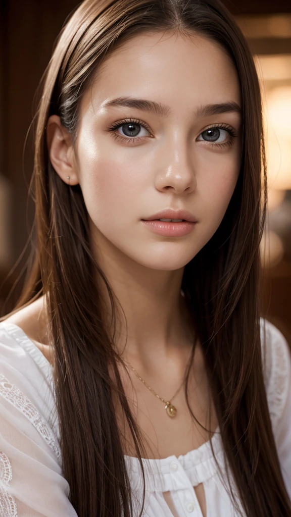 Portrait, a girl, European, attractive face