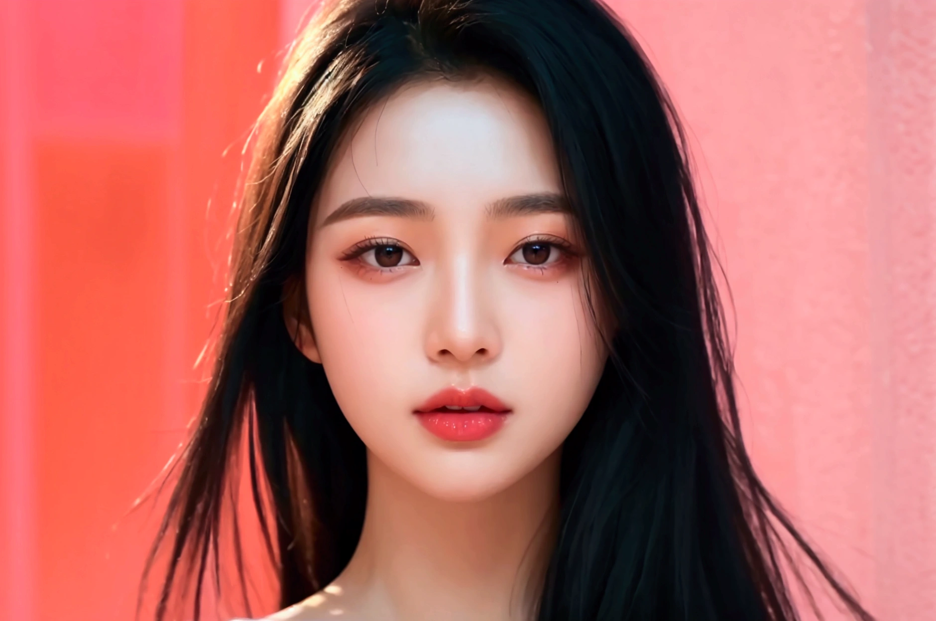 Create a realistic and detailed image of a beautiful Korean woman who is 21 years old. She has fair skin with a smooth complexion, and her long, straight black hair flows gracefully down past her shoulders. Her eyes are dark brown, exuding a gentle yet captivating expression. She is wearing light makeup, featuring a subtle pink eyeshadow that complements her delicate features, and a soft pink lipstick that enhances her natural beauty.
She is dressed elegantly in a black long-sleeve dress that fits her perfectly, highlighting her graceful silhouette. The dress has a modest yet stylish design, suitable for an evening out in the city.
The setting is in the heart of Seoul at night. The vibrant cityscape forms the background, filled with illuminated skyscrapers, colorful neon signs, and bustling streets. The atmosphere is lively, with the lights reflecting off the surfaces, creating a dynamic and modern urban environment. The image captures the essence of Seoul’s nightlife, with the woman standing confidently amidst the energetic surroundings, blending elegance and contemporary city life.
This prompt provides more detail and context to help the AI generate a richer and more vivid image.