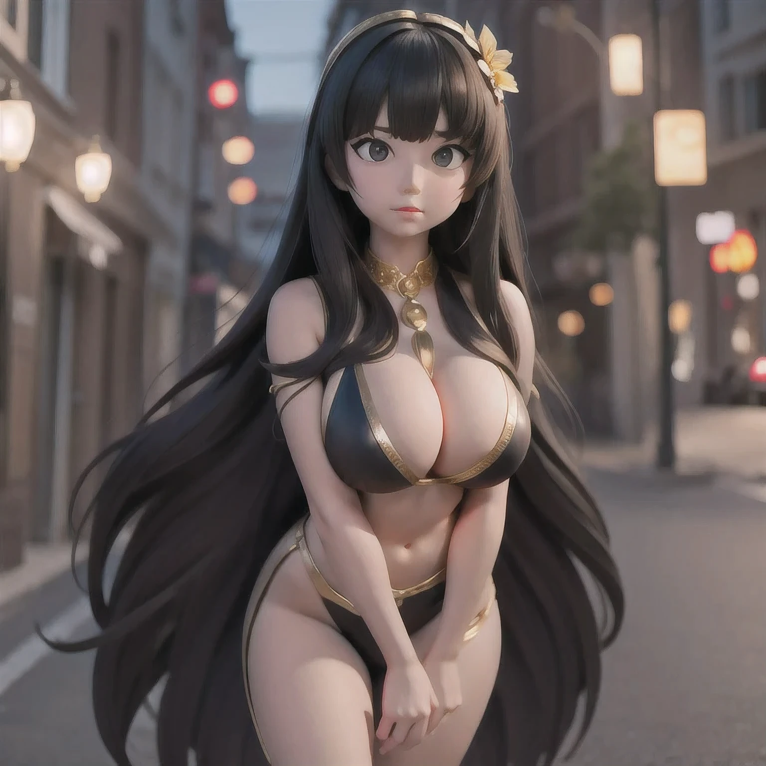 CG
1girl
bangs
bare shoulders
black dress
black eyes
black hair
blurry
blurry background
blurry foreground
bokeh
breasts
brown eyes
cleavage
closed mouth
depth of field
dress
hair ornament
jewelry
large breasts
long hair
looking at viewer
medium breasts
solo
upper body
very long hair