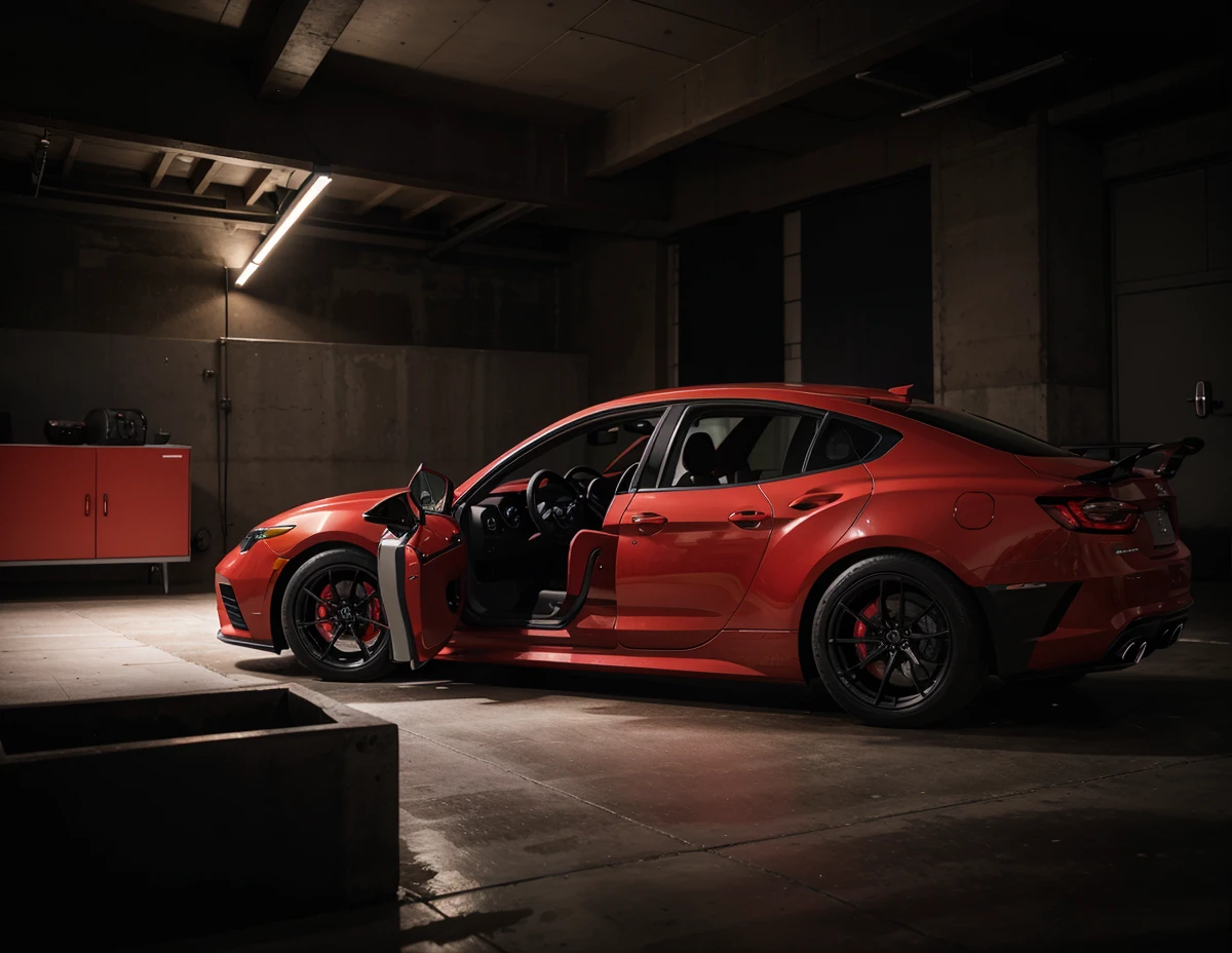 Hd 8k Red colors automotive design