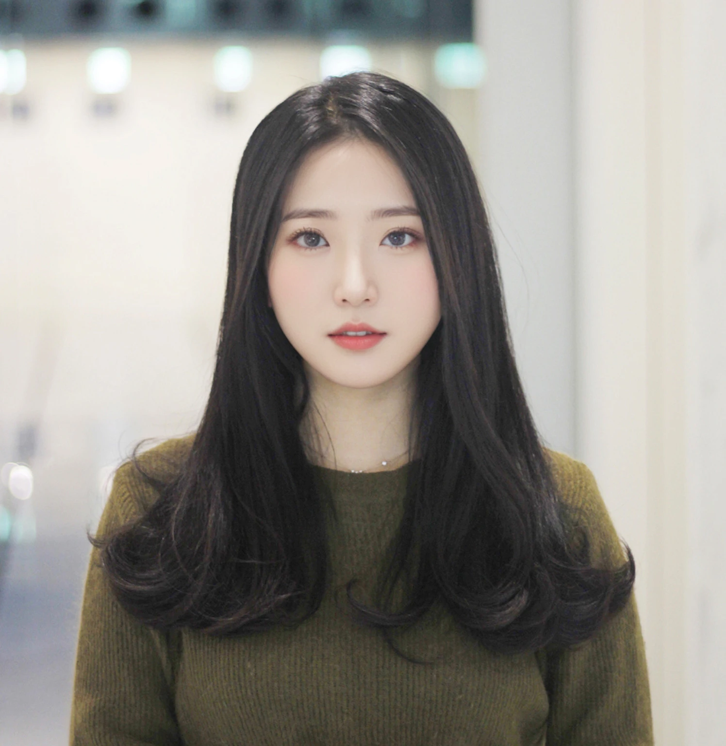 Best Quality, 8k, Masterpiece, (Portrait: 1.3), (photo realistic:1.4), (hyper realistic:1.4), Sharp Focus, looking at viewer, (smoother lighting:1.1), (increase cinematic lighting quality:0.9), realistic lighting, backlighting, light on face, ray trace, (brightening light:1.2), (Increase quality:1.4), sharp detail, (best quality real texture skin:1.4), finely detailed eyes, black_eyes, finely detailed face, 25 year old Korean woman