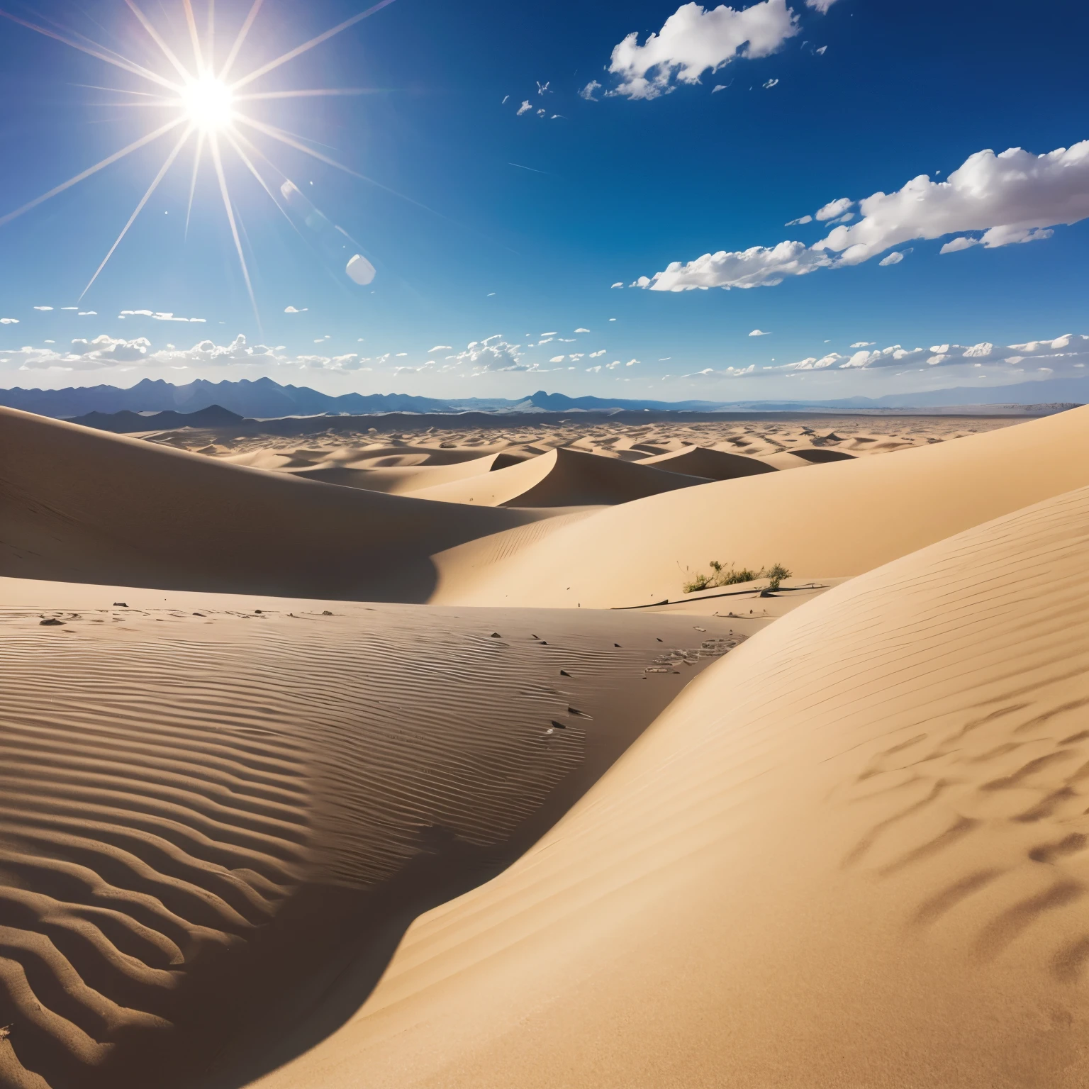 TheDesert,, sun, day, sunlight, lens flare, mountain, dune
