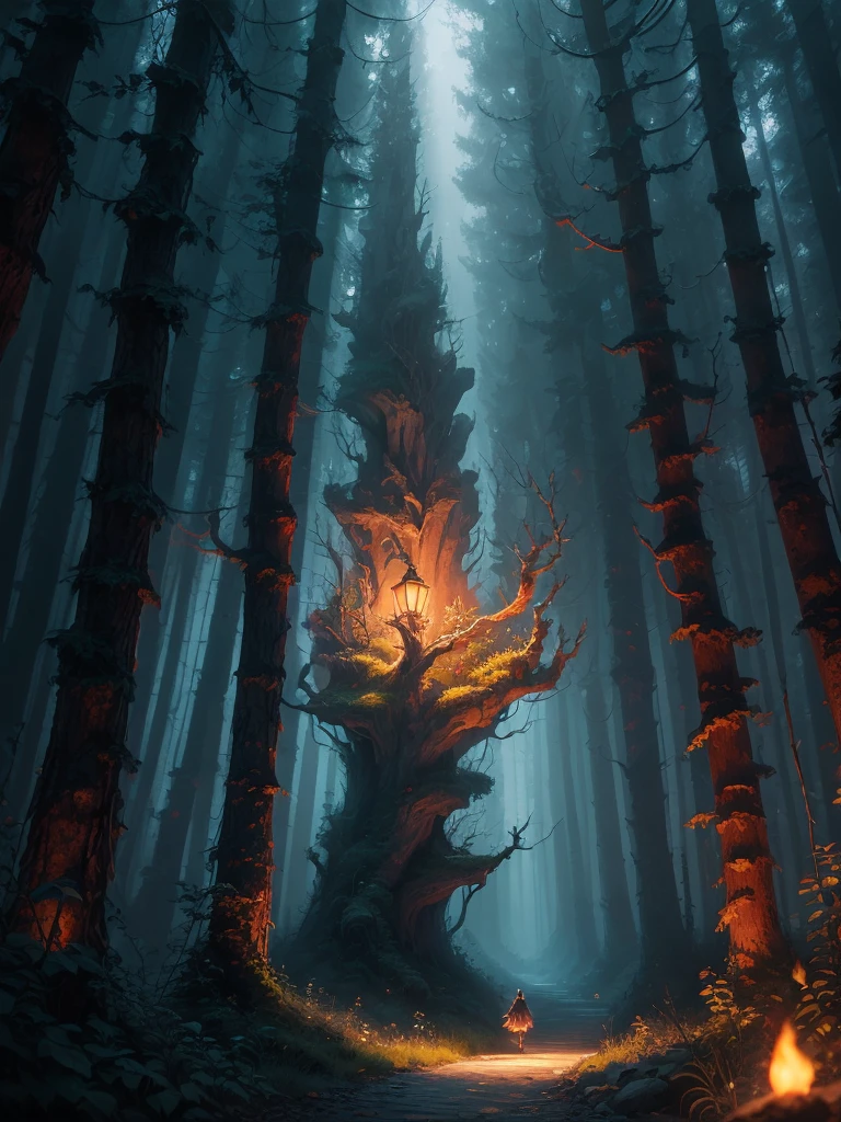 masterpiece, best quality, high quality,extremely detailed CG unity 8k wallpaper, An enchanting and dreamy scene of a fantasy forest, with towering trees, glowing mushrooms, and hidden fairy glens, creating a sense of mystique and enchantment, artstation, digital illustration, intricate, trending, pastel colors, oil paiting, award winning photography, Bokeh, Depth of Field, HDR, bloom, Chromatic Aberration ,Photorealistic,extremely detailed, trending on artstation, trending on CGsociety, Intricate, High Detail, dramatic, art by midjourney