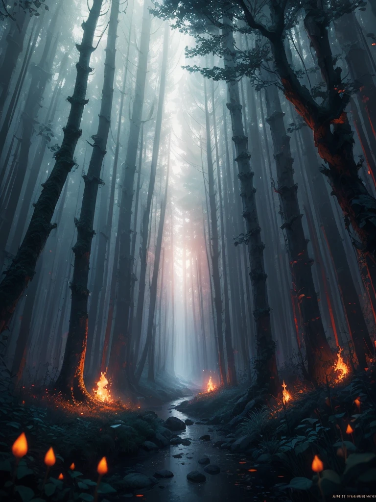 masterpiece, best quality, high quality,extremely detailed CG unity 8k wallpaper, An enchanting and dreamy scene of a fantasy forest, with towering trees, glowing mushrooms, and hidden fairy glens, creating a sense of mystique and enchantment, artstation, digital illustration, intricate, trending, pastel colors, oil paiting, award winning photography, Bokeh, Depth of Field, HDR, bloom, Chromatic Aberration ,Photorealistic,extremely detailed, trending on artstation, trending on CGsociety, Intricate, High Detail, dramatic, art by midjourney