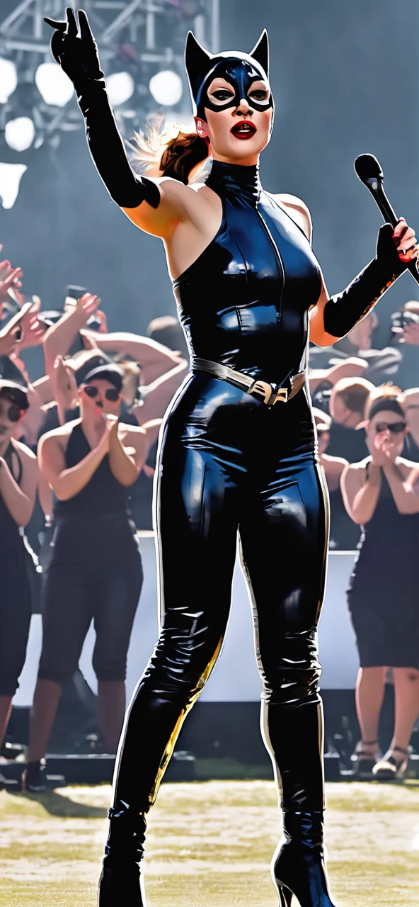 Catwoman performing at LOLLAPOLOZA
