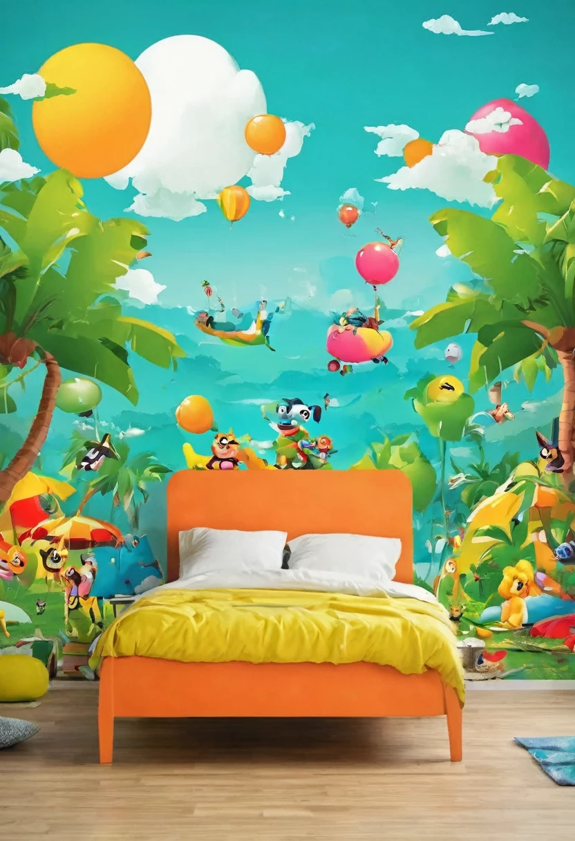 Create a humorous and slightly naughty meme wallpaper featuring a playful and cheeky cartoon character. The background should be a vibrant and colorful setting, like a playful bedroom or a fun outdoor scene. The meme text should be witty and flirtatious, with a touch of innuendo, ensuring it's light-hearted and fun. Use bold, eye-catching fonts and playful colors for the text. Make sure the overall vibe is cheeky and mischievous, perfect for a playful meme wallpaper.