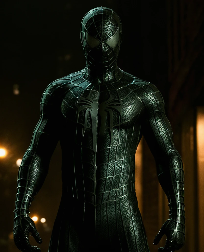 score_9, score_8_up, score_7_up, best quality, realistic, masterpiece, beautiful detail, hyperrealistic, night, ((1girl, woman body, big breasts)), amazing detailed full body portrait of a sexy korean girl, wearing a realistic and highly detailed black raimi spider-man suit, ((huge muscular girl)), professional model wears ultra - detailed black raimi spider - man suit, ultra - detailed and grained black raimi spiderman suit, suit covered entire body and hand, black spiderman gloves, wet, (action pose), (full body), (dirty skin), octane render, highly detailed, volumetric, dramatic lighting, (highest quality:1.1), (HDR:1.3), (top quality, best quality), realistic, high definition,
