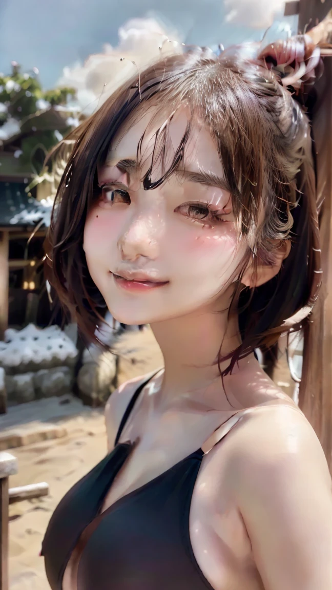 NSFW ((Great style)), Japanese women、Realistic、Beautiful attention to detail、Hyperrealism、High Contrast、Ultra HD、Realistic skin texture、Best image quality、Highest quality、Ultra-high resolution、Fine details、Sexy pose