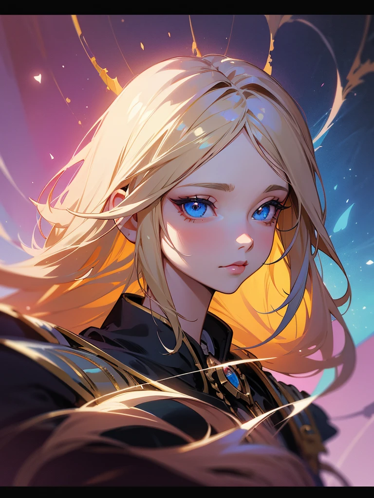 Close-up of a woman with long blonde hair holding a mobile phone, Magali Villeneuveに触発されて, fantasy art portraits, Fantasy Portrait art, detailed matte Fantasy Portrait, Alice x. open, Fantasy Portrait, epic fantasy art portraits, beautiful fantasy art portraits, Magali Villeneuve, グラフィックアーティスト Magali Villeneuve, fantasy genre portrait, Epic fantasy digital art style